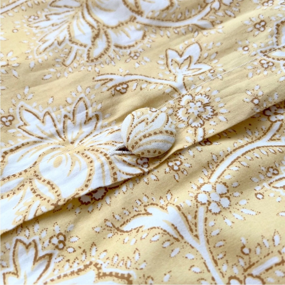 2 Garnet Hill Camille Quilted Patchwork Pillow Shams STANDARD Floral Stripe $138 - Picture 4 of 8